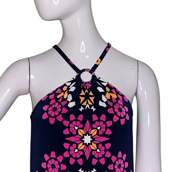 INC International Concept Halter Sleeveless Dress Geometric Print Size S - Picture 2 of 12